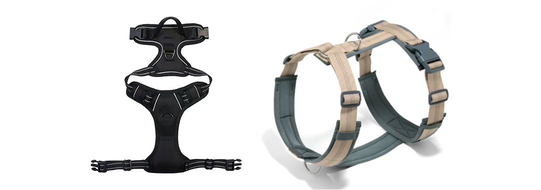 H-shaped dog harness