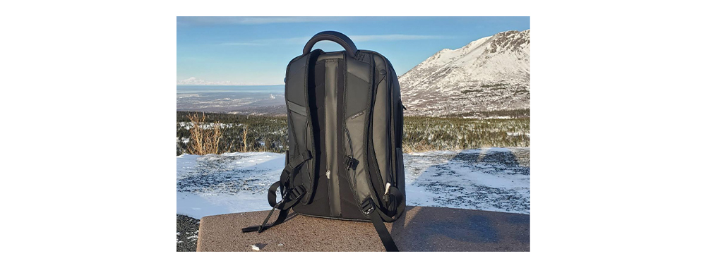 Nomatic Backpack back with thickened padding display
