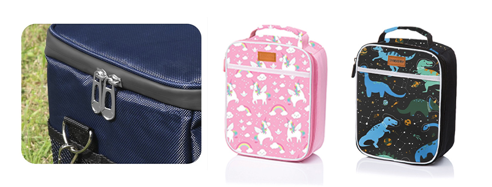 Different materials for cooler bag and lunch bag Different materials for cooler bag and lunch bag