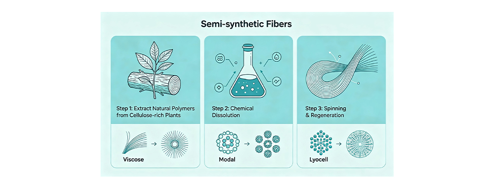Semi-synthetic fibers Semi-synthetic fibers