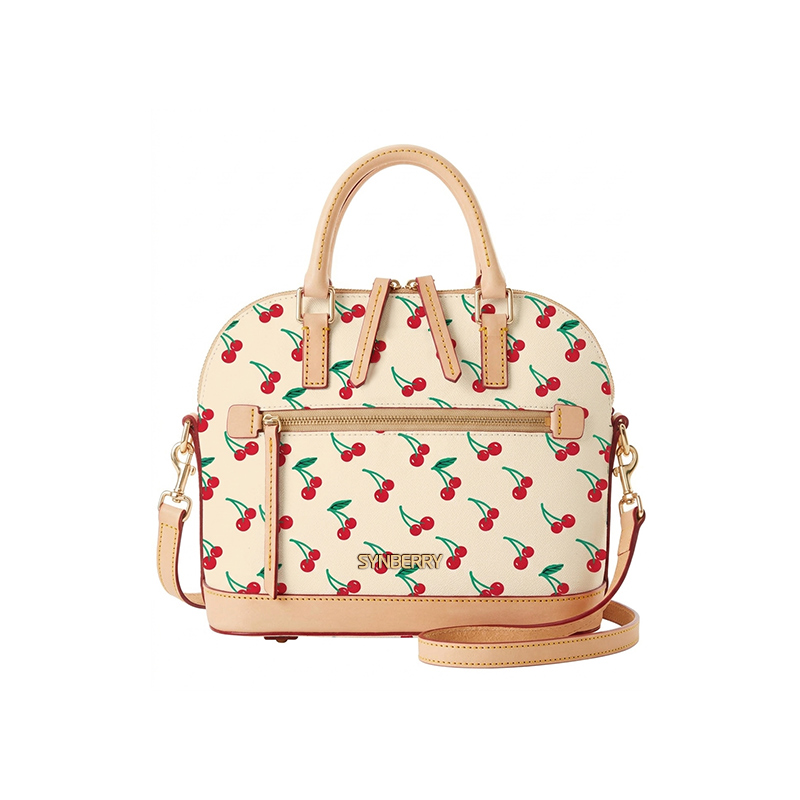Gepersonaliseerde crossbodytas met kersenprint